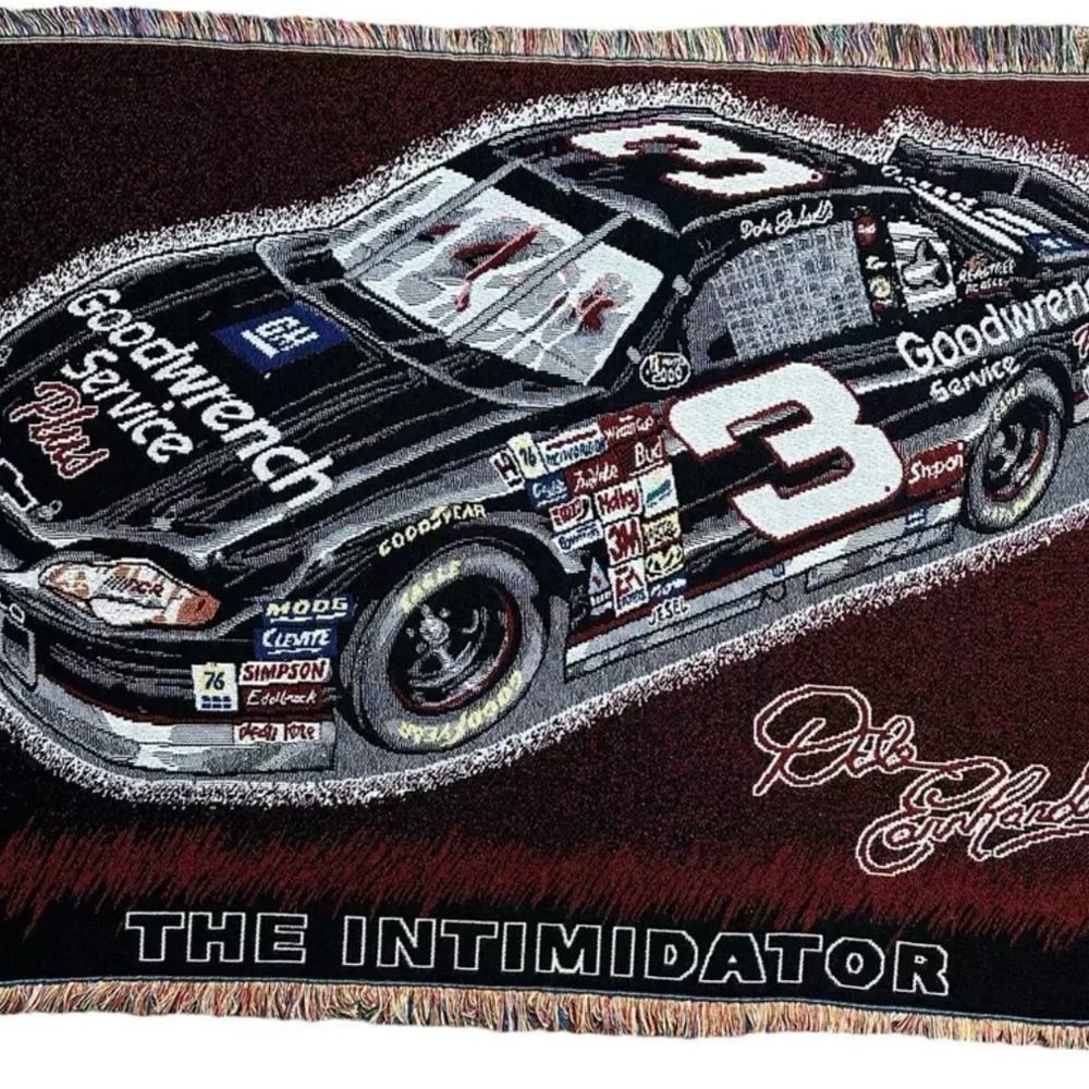 Dale Earnhardt Sr Tapestry NASCAR Blanket Throw